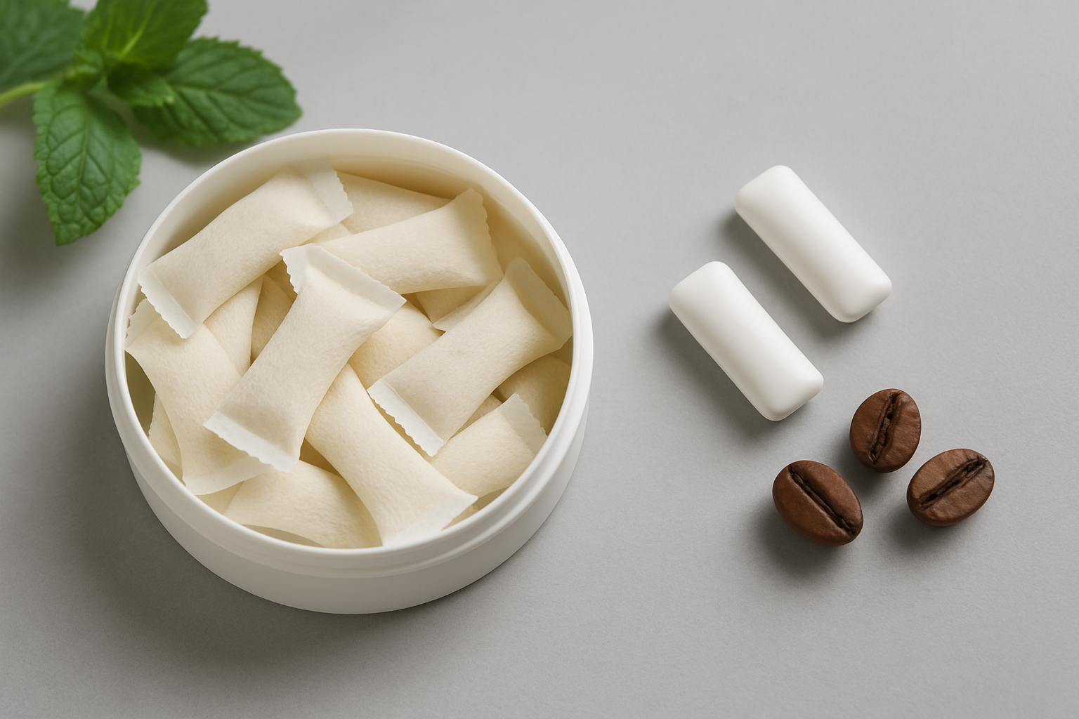 Verschiedene Nikotinbeutel-Dosen mit unterschiedlichen Geschmacksrichtungen